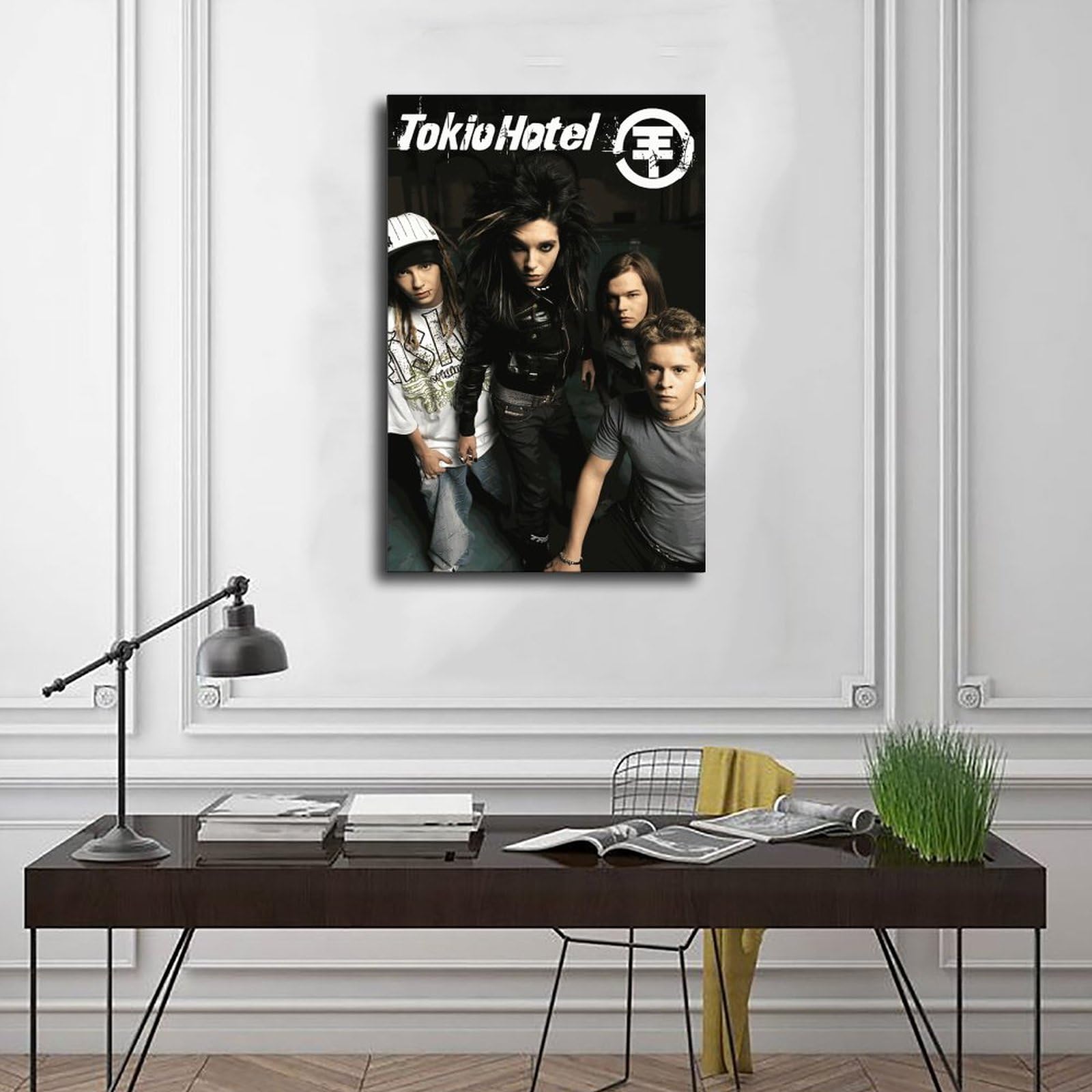 NebulaNova Tokio Hotel Canvas Poster Pop Rock Wall Art Vintage