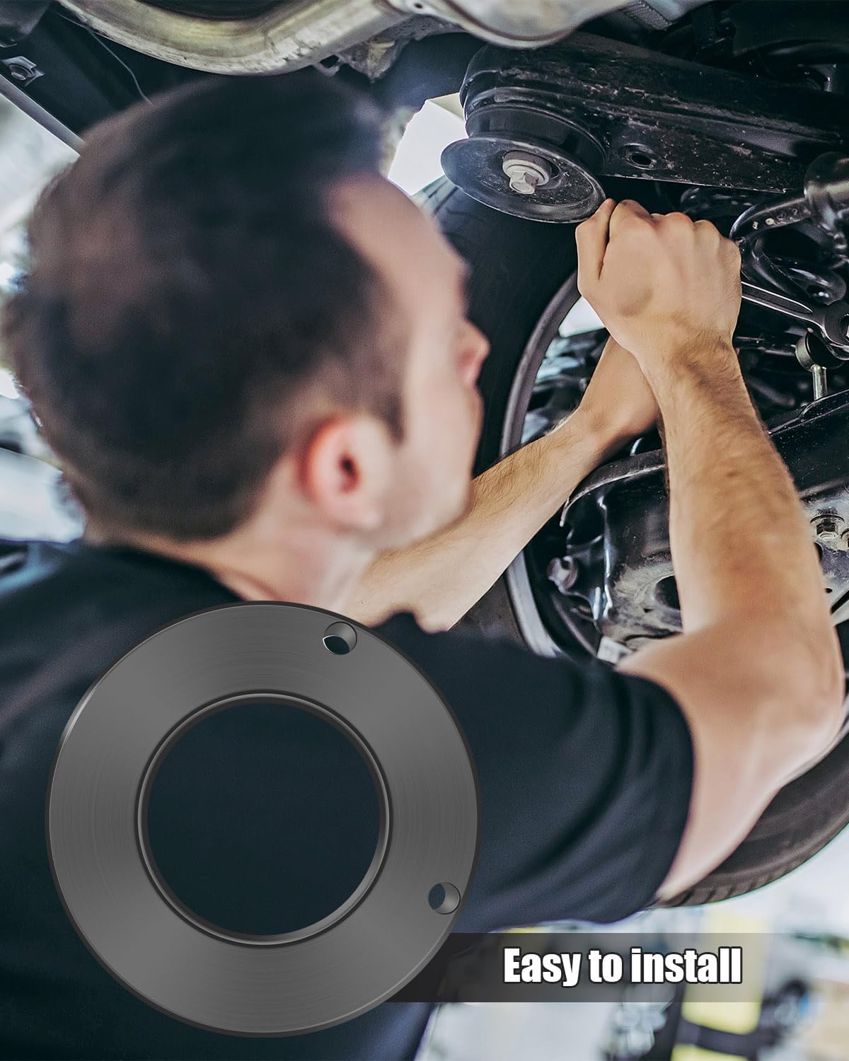 1" Front Coil Spring Spacer Set，Leveling Kit Compatible with Jeep Wrangler Gladiator JK JL JT 2007-2024