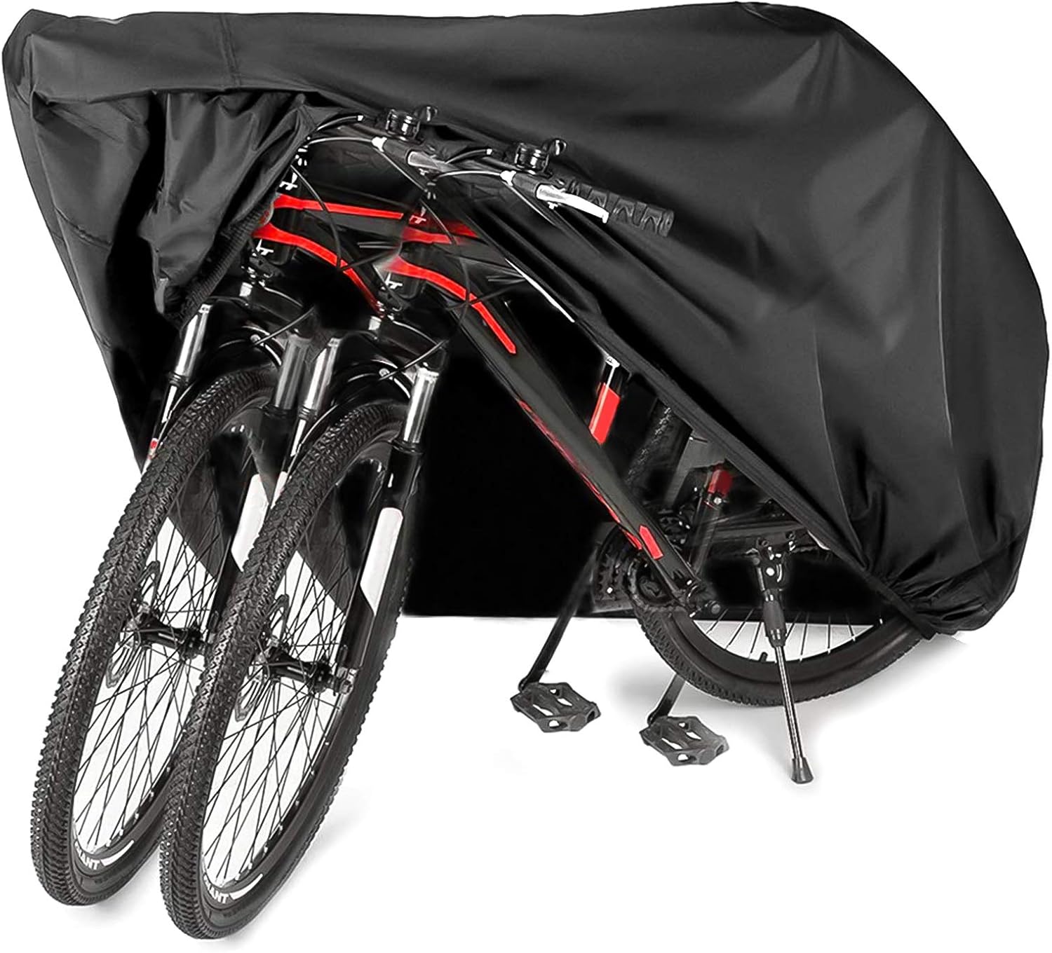 Audewdirect Bike Cover Outdoor Waterproof for 2 Bikes 210D Fabric Bicycle Cover Rain Sun UV Dust Wind Proof for Mountain Road Electric Bike : Sports & Outdoors