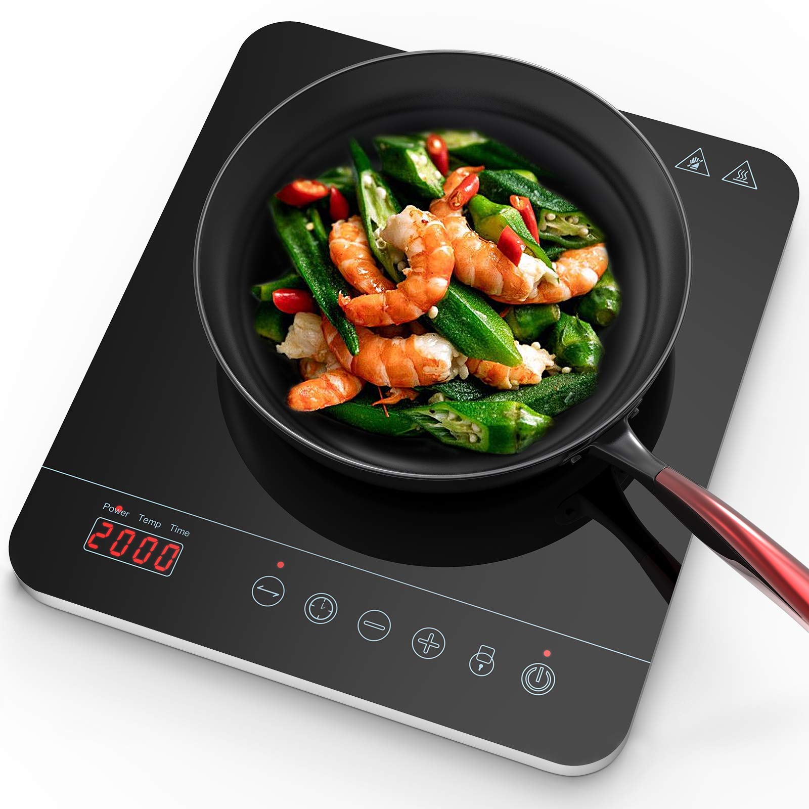 Buy Aobosi Single Induction Hob,Portable Induction Cooker,Fashion Black