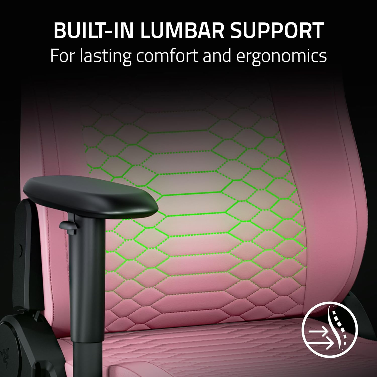 Razer Iskur V2 X NewGen Ergonomic Gaming Chair: Gen-2 EPU Leather with Cooltouch - Lumbar Support - Ultra-Wide Base - High Density Foam Cushions - Adjustable 152 Degree Recline - 2D Armrests - Quartz