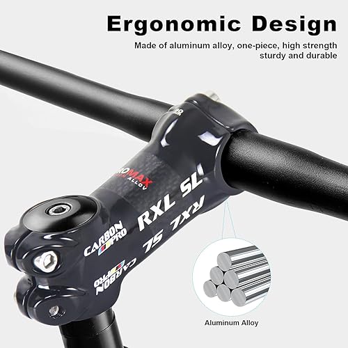 Miniatura 6 de RXL SL 25.4 vástago de fibra de carbono vástago 6 vástago MTB vástago de bicicleta de montaña vástago grado 6 para bicicleta de carretera MTB
