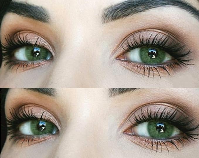 Glamlens lentilles de couleur vert naturelles colorées très haute