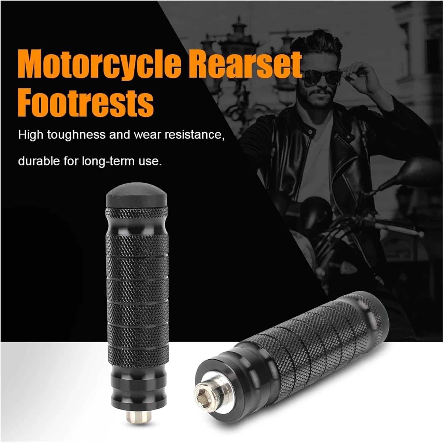 Pedal of The Rear Seat Motorcycle Rearset Footrests Foot Rest Pegs Foot Rests Motorbike Rear Thread Rear Set Pedals