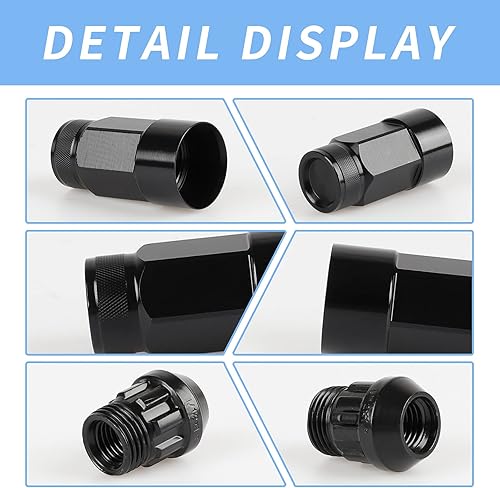 Miniatura 3 de 20 tuercas de llanta de extremo cerrado M12X1.5 tuercas de llanta + enchufe (plateado)