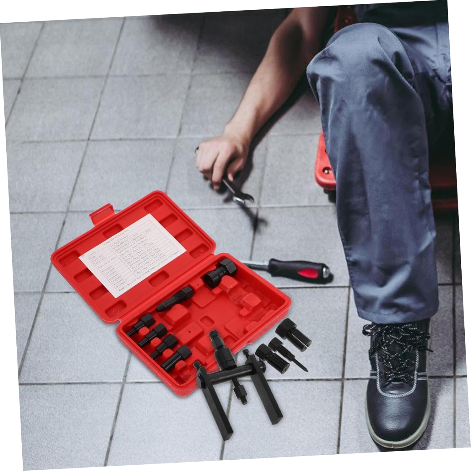 VOSAREA 10pcs Bearing Puller Tool for Motorcycle Jaw Bearing Removal Tool Axle Puller Hub Disassembly