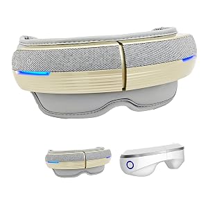 Eye Head Massager Relax Eye Forehand and Temple Massager Air Compression Bluetooth Music 5 Modes 180 Foldable Valentines
