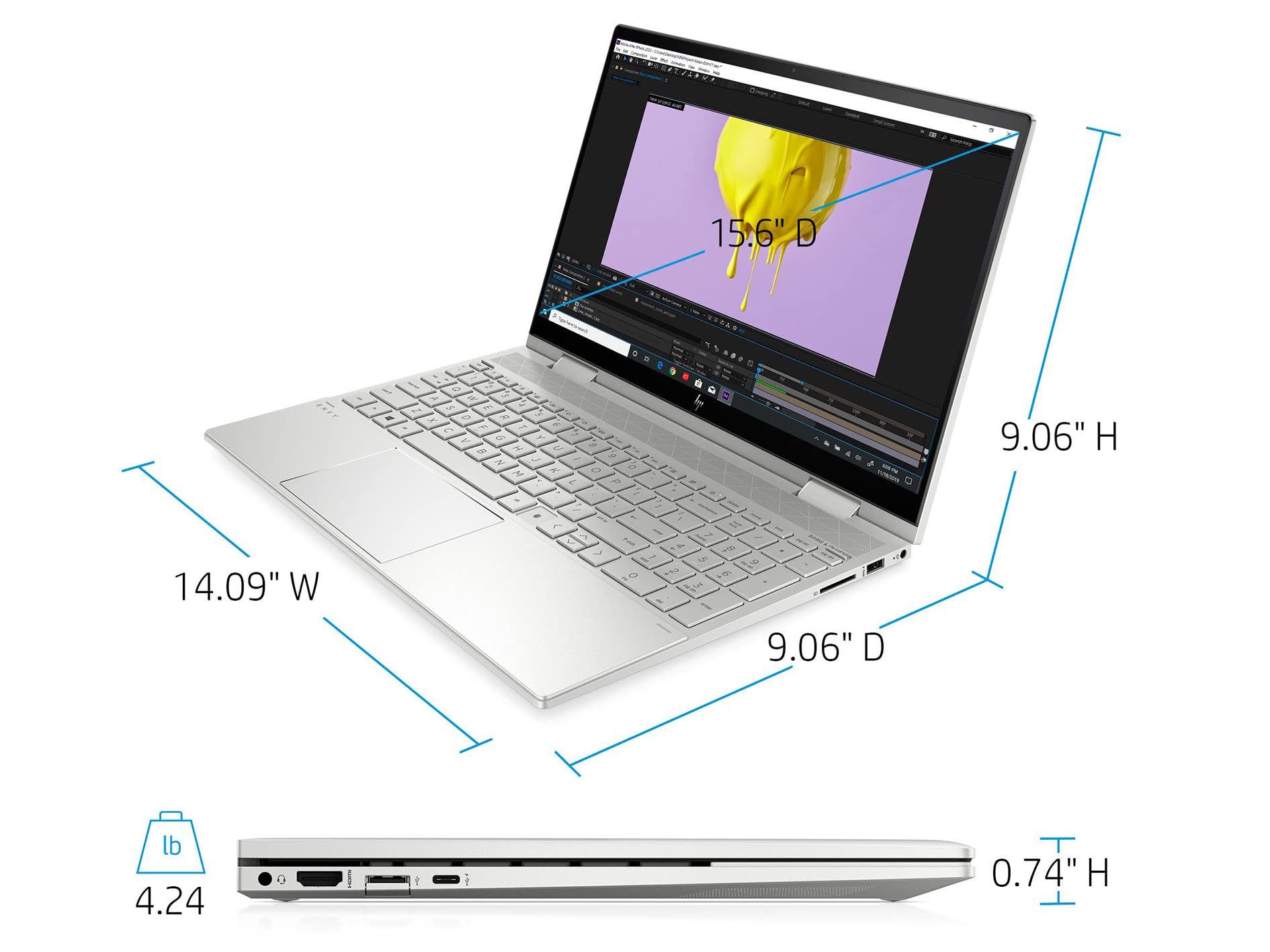 Amazon.co.jp: HP (エイチピー) 2022 Envy x360 2-in-1 15.6インチ FHD