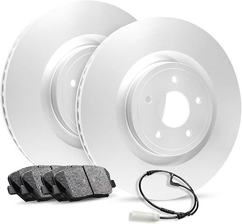 R1 Concepts Kit de frenos y rotores delanteros  Pastillas de freno delanteras Rotores y pastillas de freno Pastillas y rotores de freno cerámicos