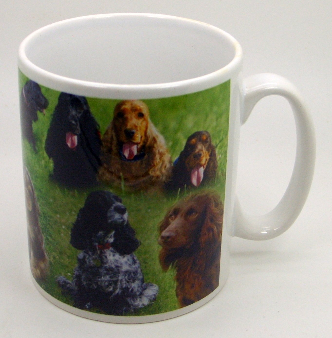 The Plate Collectors Shop Cocker Spaniel Ceramic/Pottery Collage 10.5 0Z Mug ~ Hand Decorated In Stoke On Trent