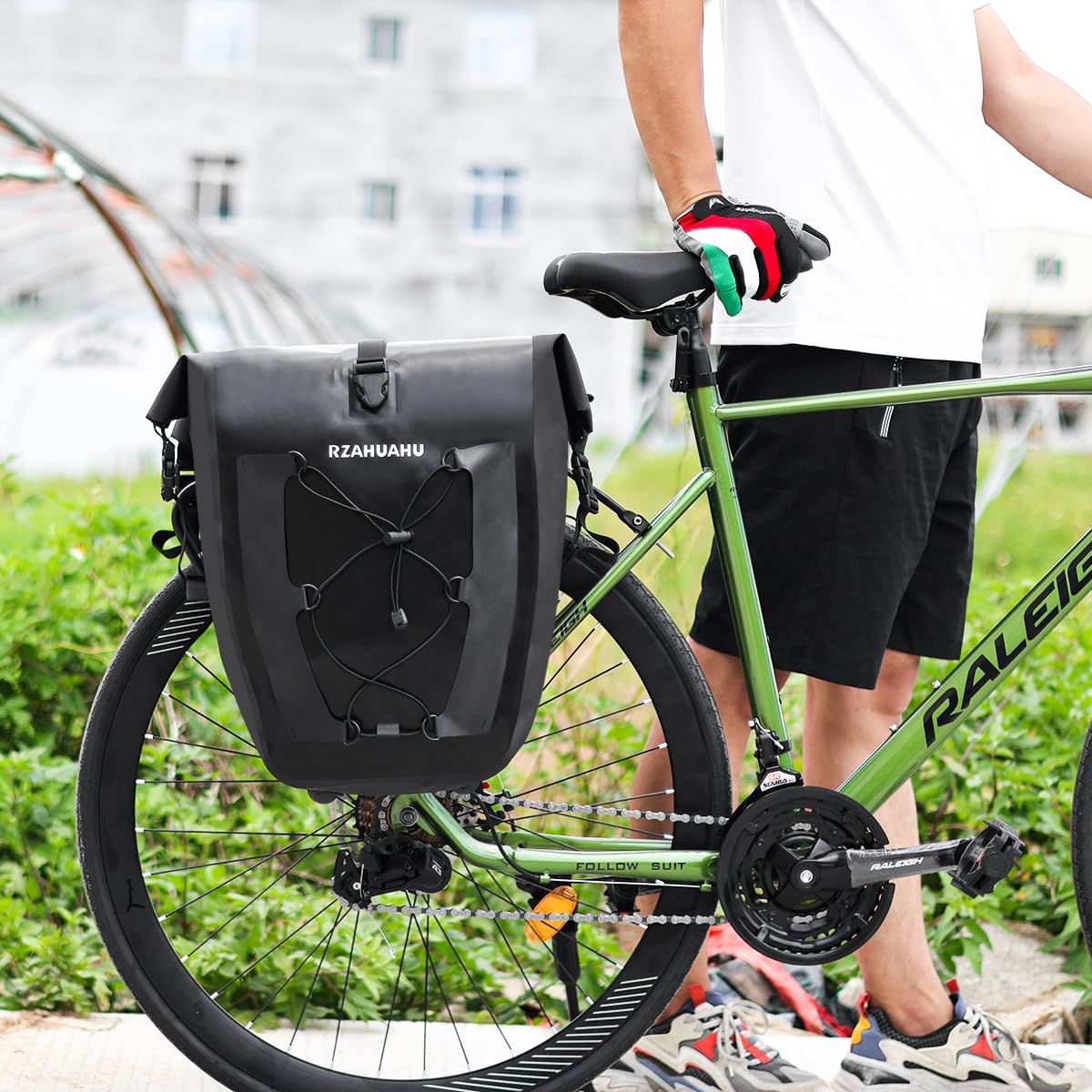 25L Borsa Impermeabile per Bicicletta MTB Borsa di Trasporto Bagagli da Sella per Bici Borse per Ciclismo Viaggio