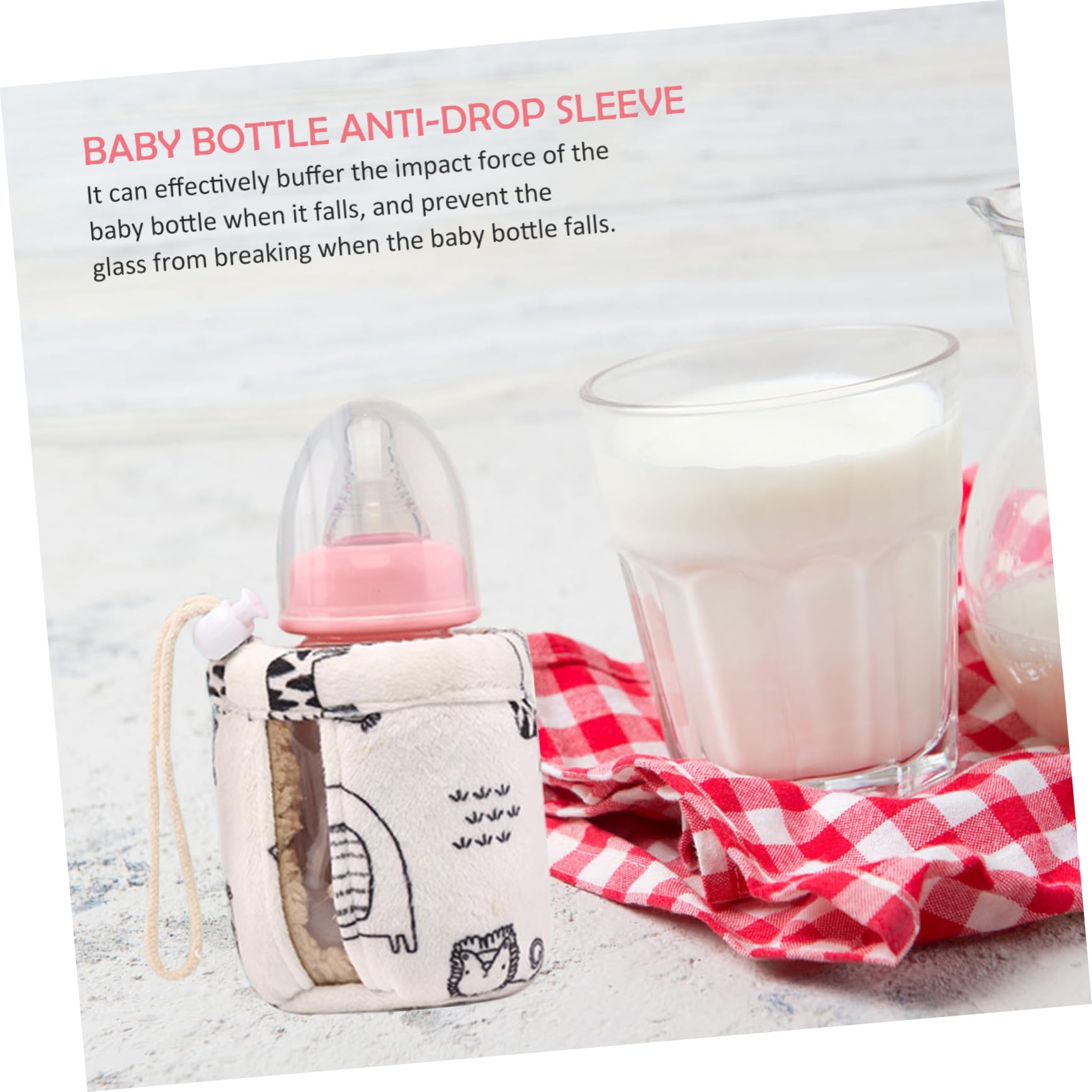 Toyvian 5piezas Funda Protectora para Biberón Bottle Sleeve Material De Antigolpes y Aislante para Bebés y Viajes