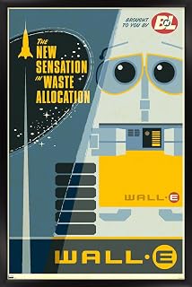 Trends International Disney Pixar Wall-E - New Sensation Wall Poster, 34L x 22.4W, Black Framed Version