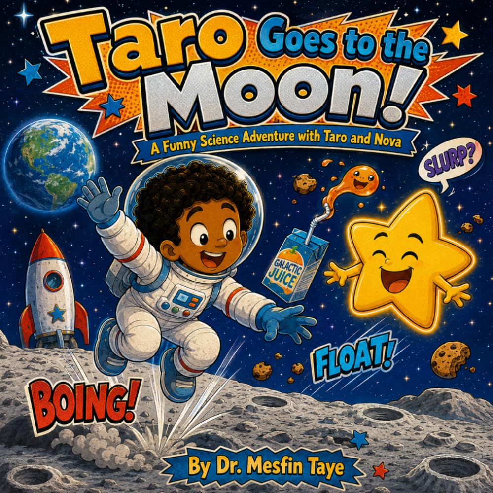 Taro Goes to the Moon!: A Funny Science Adventure with Taro and Nova | A Hilarious Space Picture Book About Gravity, the Moon, and Why Juice Floats — ... (Taro and Nova's Funny Science Adventures)