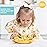 Bumkins Disney Sleeved Bib for Girl or Boy, Baby and Toddler for 6-24 Mos, Essential Must Have for Eating, Feeding, Baby Led Weaning, Long Sleeve Mess Saving Food Catcher, Winnie the Pooh Hunny