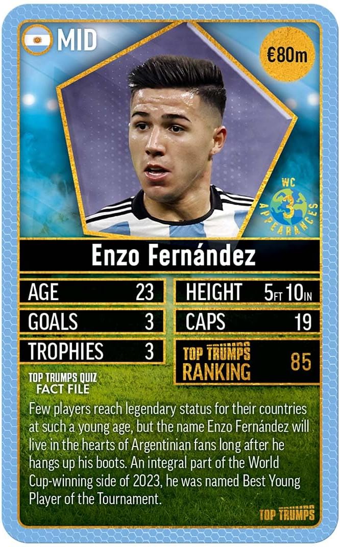 World Football Stars Top 200 - Pack 3 Top Trumps Card Game