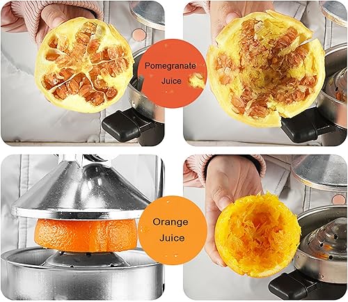 Miniatura 6 de Exprimidor manual profesional de limón, exprimidor manual comercial de prensa de frutas, sin pelar, sin necesidad de añadir agua, fácil operación,