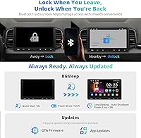 Vista 5 de A5L 10.1 pulgadas Android Double DIN Estéreo, CarPlay inalámbrico y Android Auto, DriveChat AI, salida HDMI, control IoT, arranque rápido