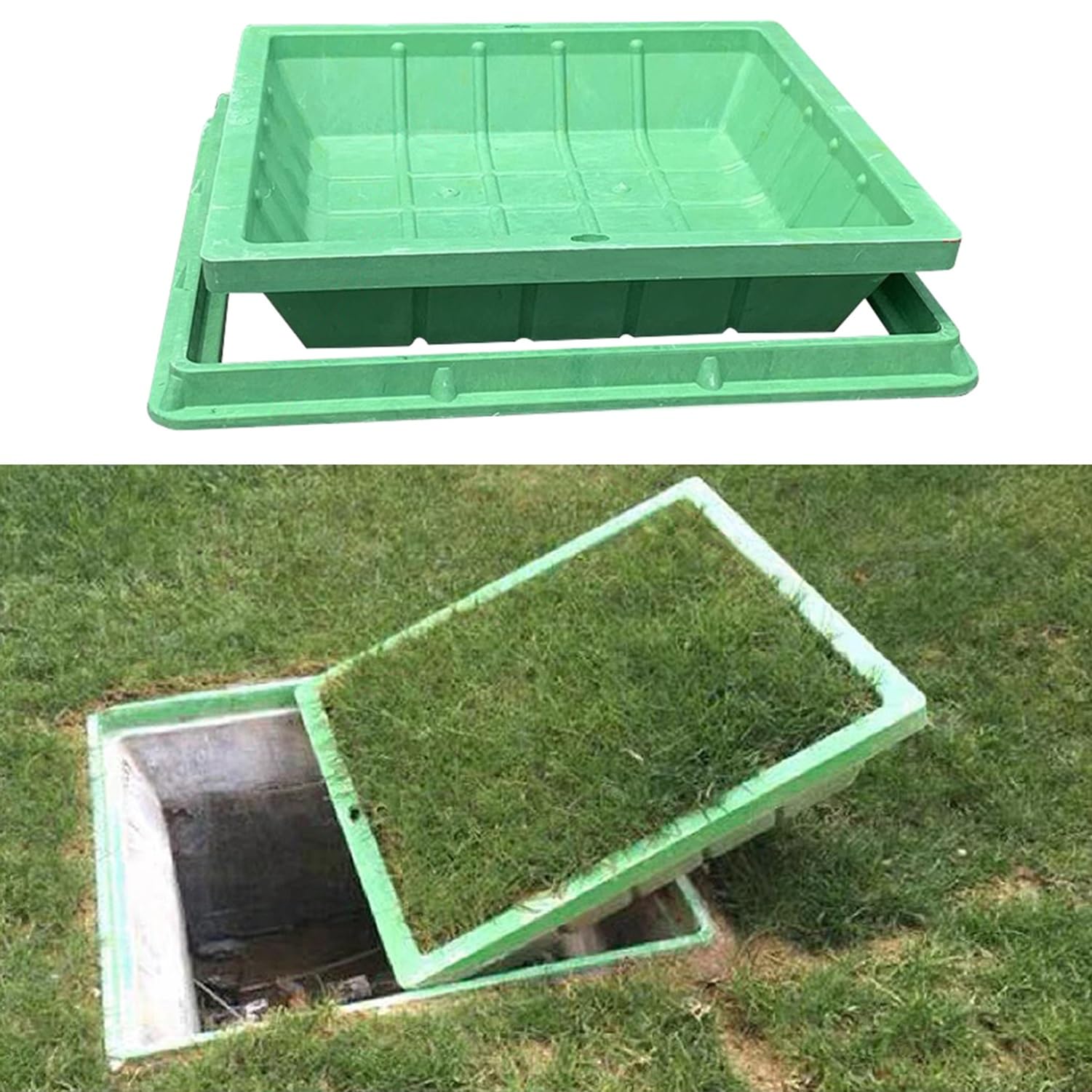 Grille invisible composite 70x70 cm contre l'accumulation d'eau