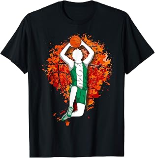 Nigeria Basketball Nigerien National Flag Slam Dunk Sport T-Shirt