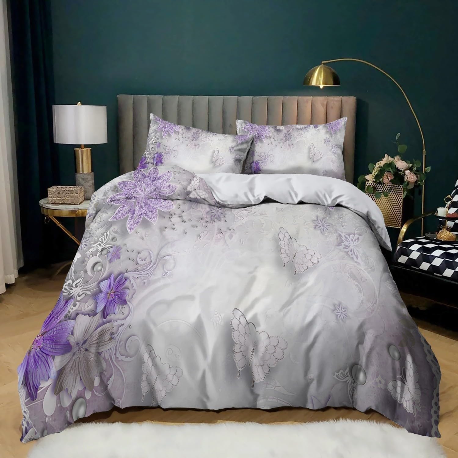Parure de lit 200x200 imprimé abstrait pour une chambre apaisante