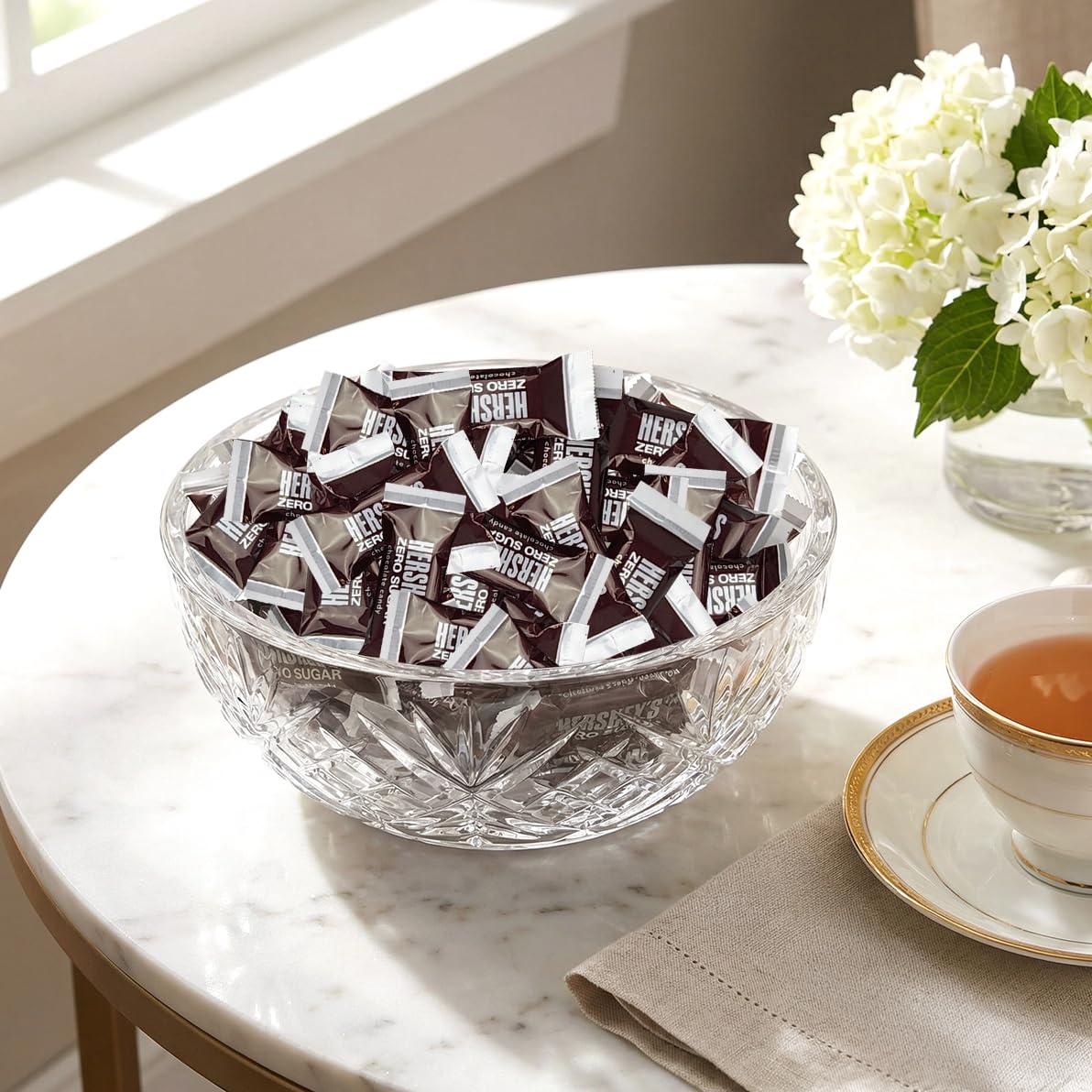 Zero Sugar Milk Chocolate Candy - 3 Bags (5.1 oz Each) - Mini Chocolate Bar Individually Wrapped - Delicious Sugarless Candy & Guilt-Free Sweet Treat