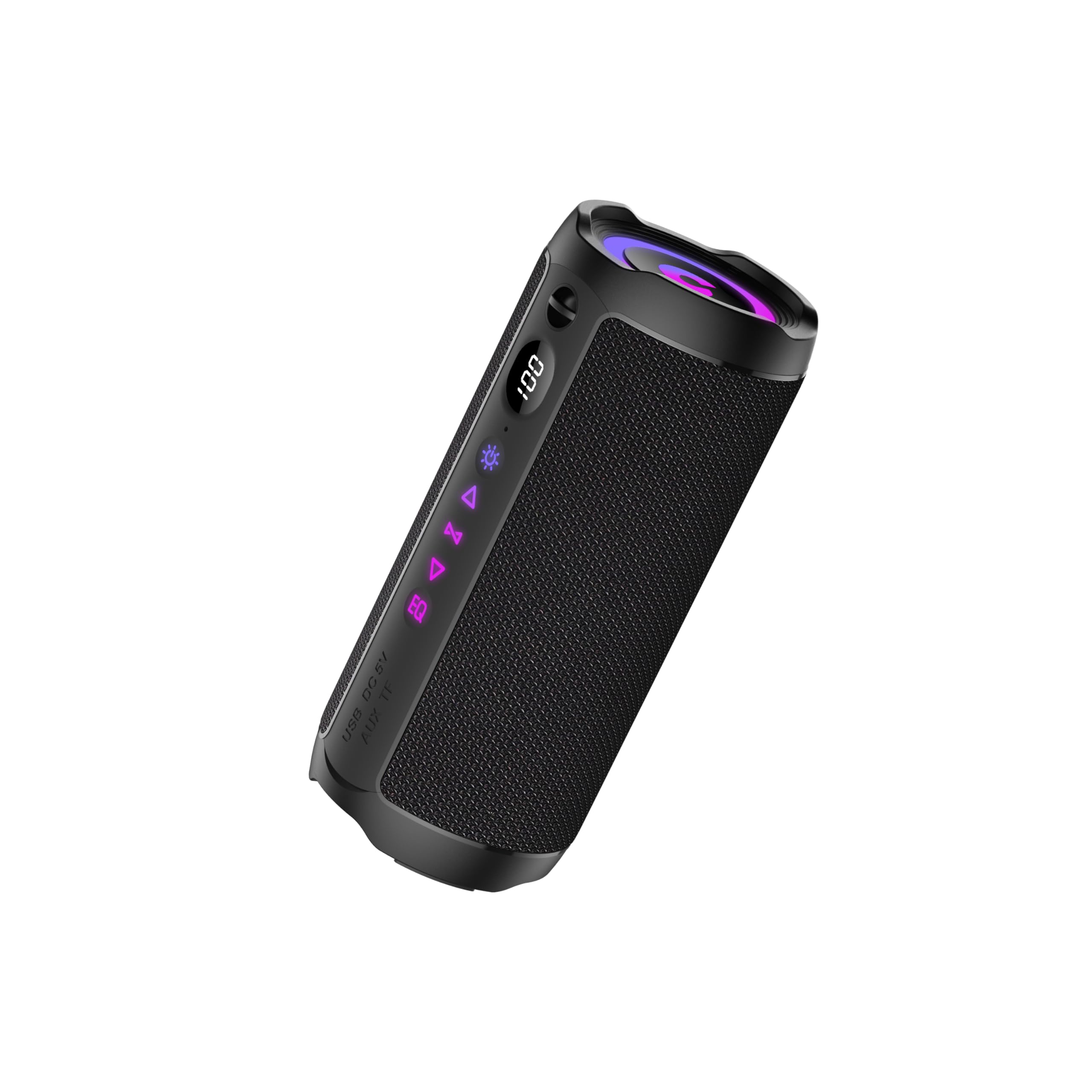 Altavoz Bluetooth Portátil 25W, Potente Altavoz Bluetooth, Altavoces Graves Duales, 25H Reproducción, IPX7, RGB, Emparejamiento TWS, AUX, TF, USB, Ideal Para Actividades Aire Libre, Fiestas,Viajes.