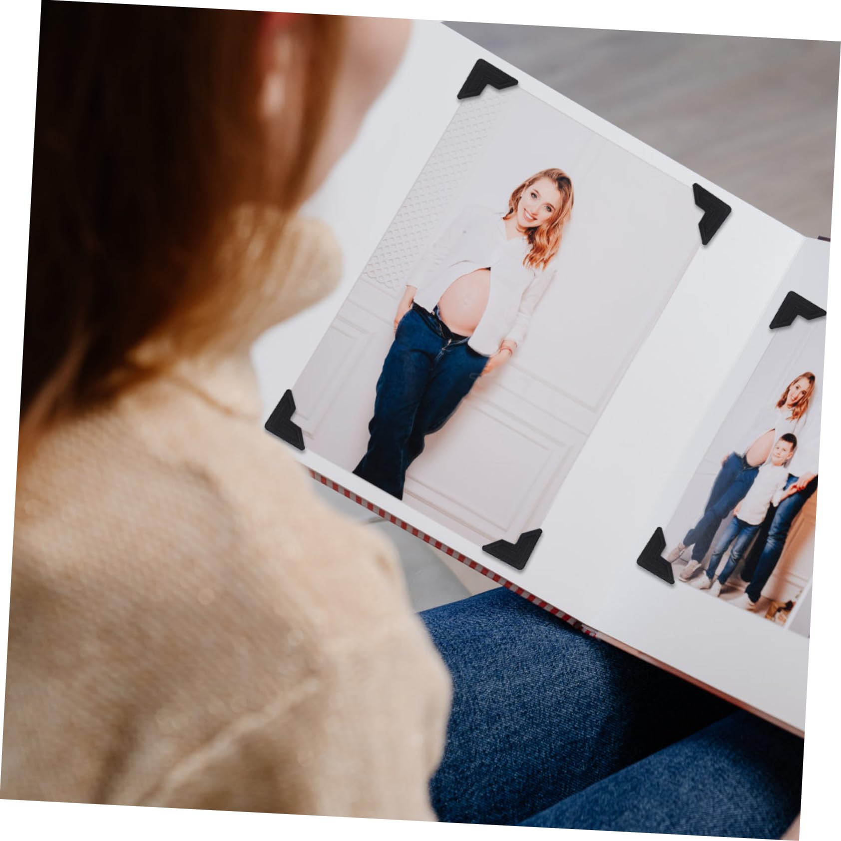 50hojas Esquinas De Fotos Autoadhesivas Para Álbumes De Decoración De Scrapbook y Diario Esquinas Retro Para Fotos y Manualidades