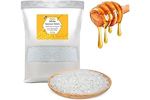 Gadojuewo White Beeswax Pellets for Lip Balm Making Kit