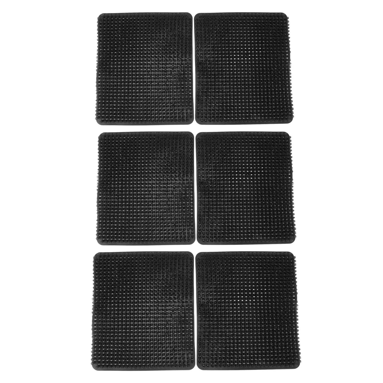 Estera para Nido De Pollo 6 Almohadillas de Polietileno Resistentes a los arañazos for nidos gallinas, Accesorios for la Puesta Huevos en gallineros(Black)
