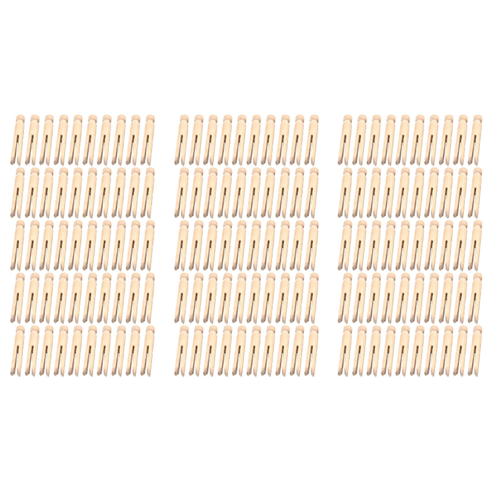 Hndhbfgrt Wood Clothes Pins Pegs Old School 150 Count Round Clothespins Weather Peg Dolls Traditional Peg
