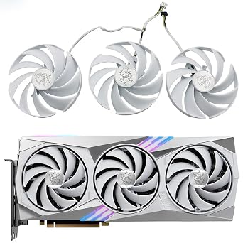 PLD10020B12HH RTX4080 4070 Ti Graphics Card Fan for MSI GeForce RTX 4080 4070Ti Gaming Trio White Graphics Card Cooling Fan 3-Fan