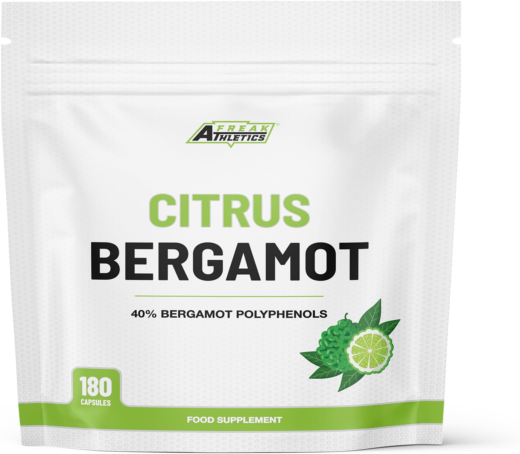 – Freak Athletics Citrus Bergamot Extract - 180 Capsules - 500mg High Strength 40% Bergamot Polyphenols - UK Made