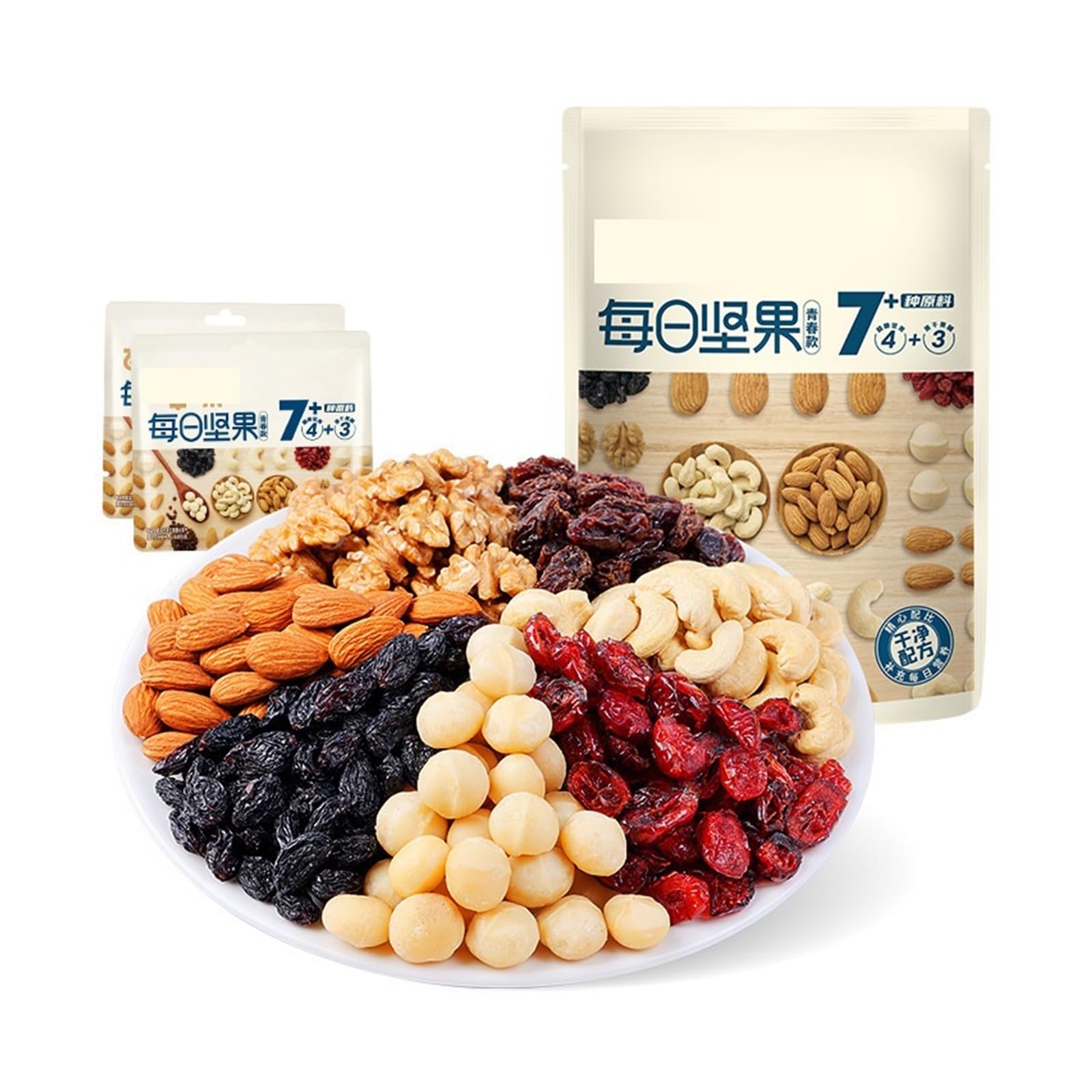 50 g de snacks de nueces mixtas envasados ​​individualmente(10bag)