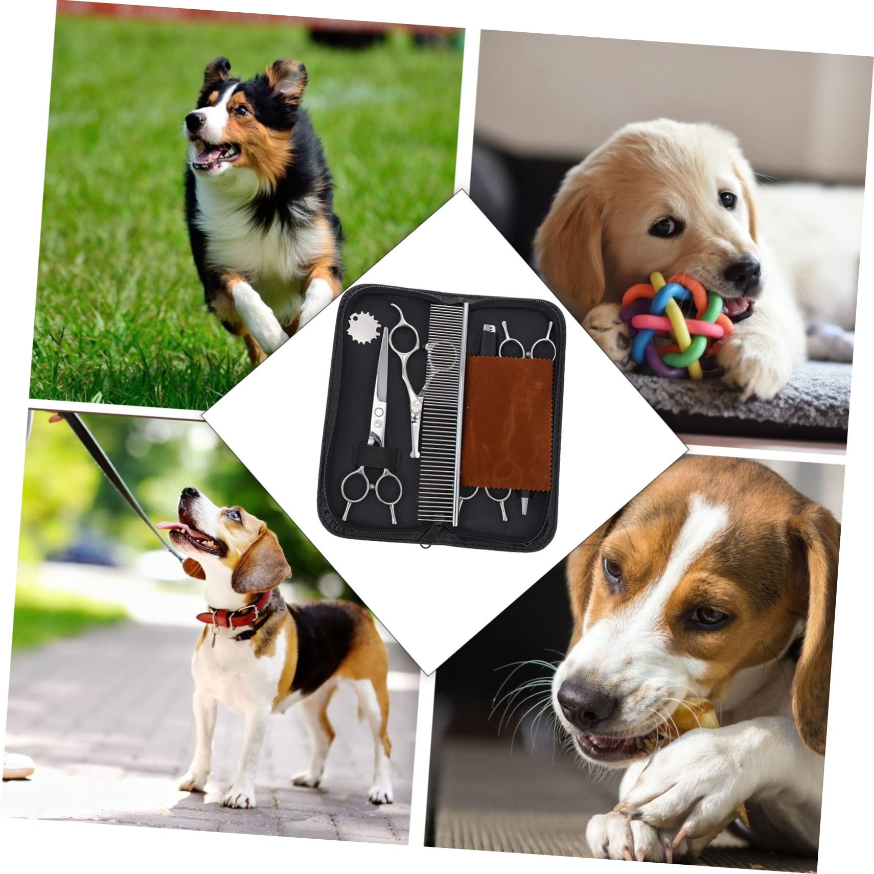 BESPORTBLE Ciseaux de Coupe pour Animaux Acier Inoxydable Ciseaux de Toilettage pour Chiens pour Pets