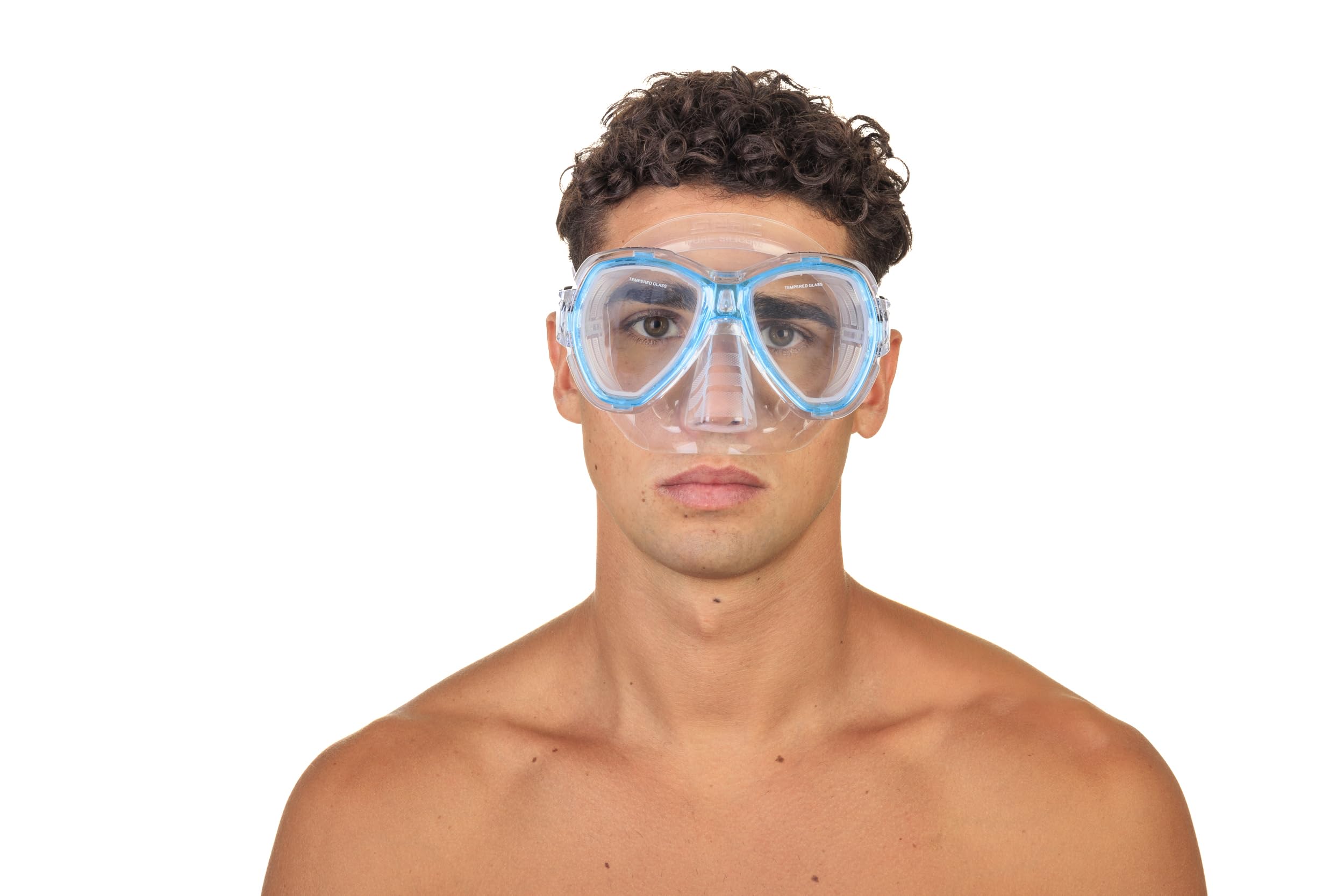 SEAC SET TRIS Snorkeling, Pinne Ala, Maschera Elba, Snorkel Tribe adatto allo snorkeling e all’immersione ricreativa per adulti e bambini, Unisex