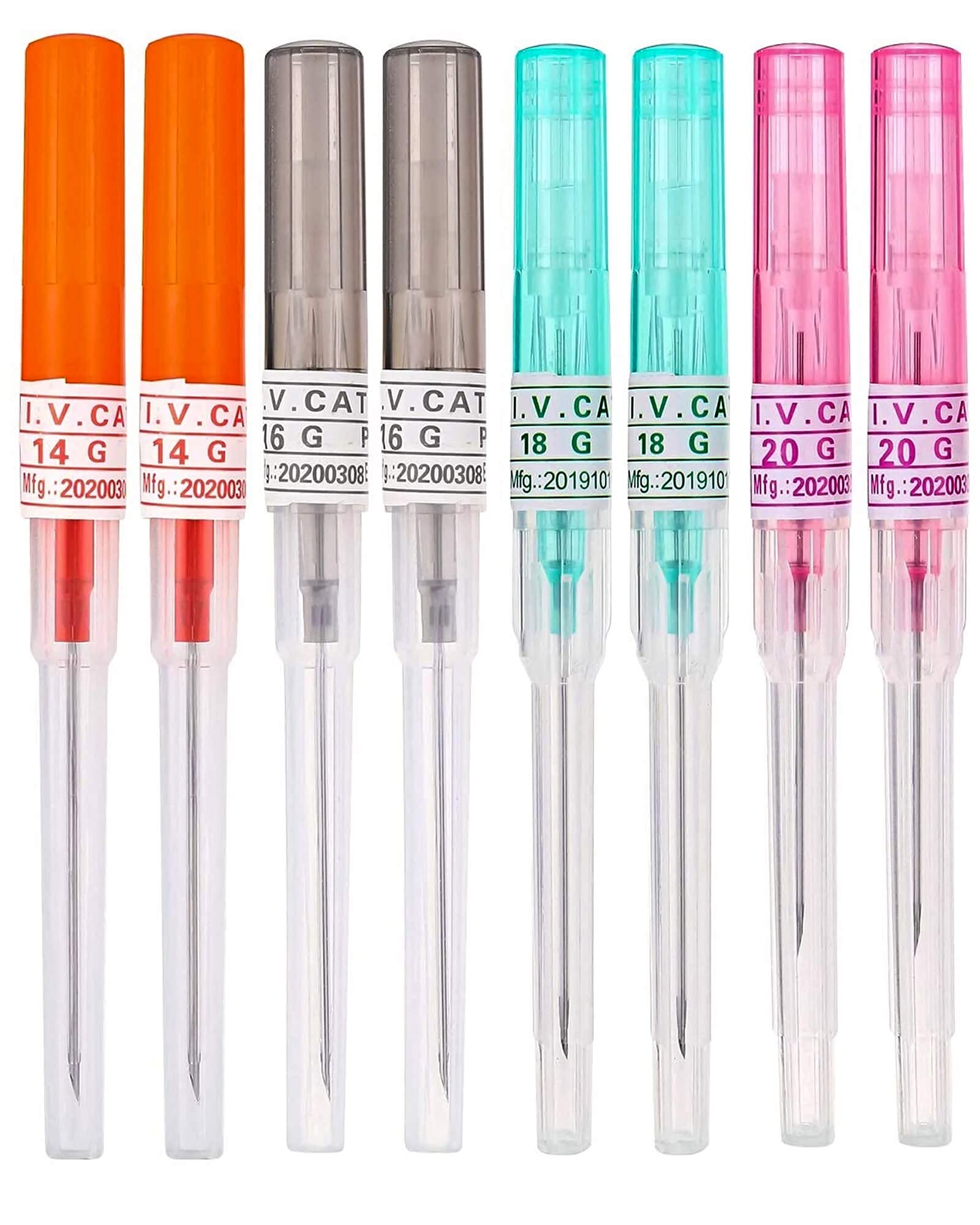 Buy 8Pcs Body Piercing Needles Mixed 4Sizes 14G 16G 18G 20G Sterile