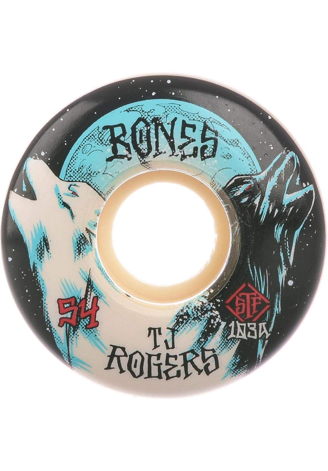 Roue de Skateboard STF, 54mm, Rogers Howl, Jeu de 4