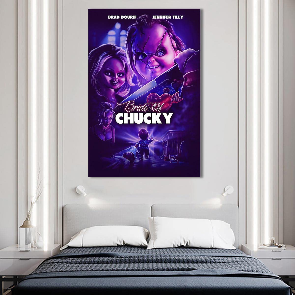 Amazon.com: Chucky Bride Of Chucky Horror Movie Poster Canvas Wall