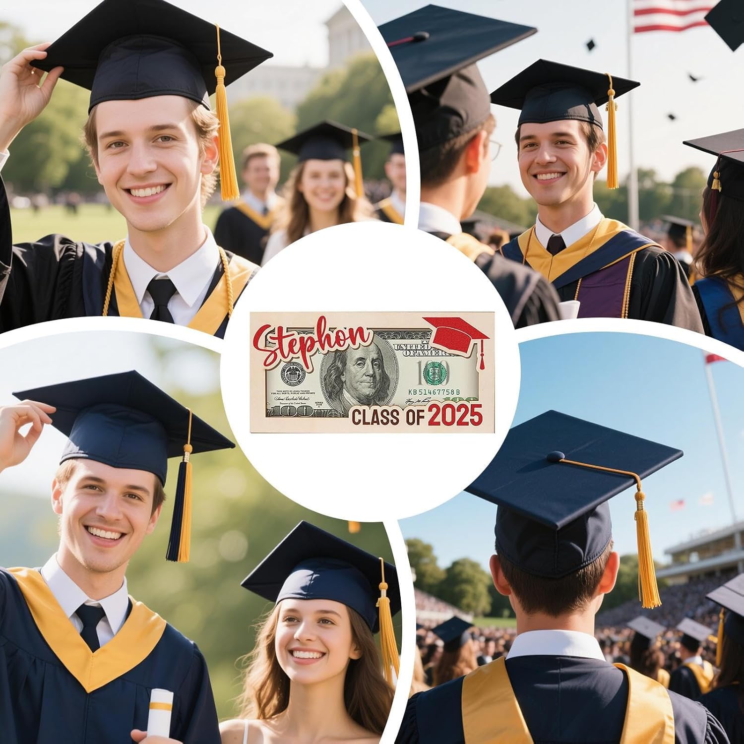 Graduation Cards Money Holder,Graduation Money Wallet - Congrats Grad Keepsake Decor, High School Decorations for University College Senior Daughter Son Her Him - Image 4