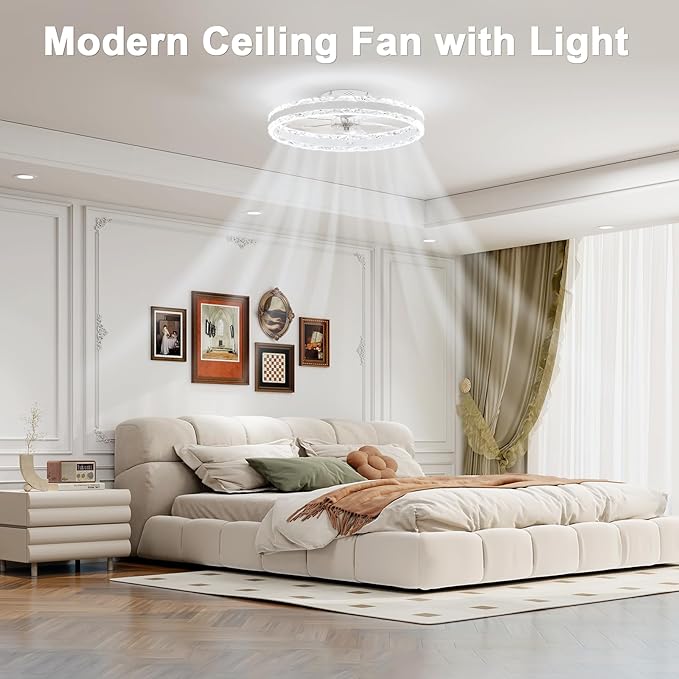 Ventilador de Techo 23.6 in Con Luz y Control Remoto 110V miniatura 4