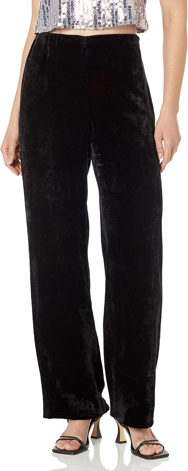 Vince Women's High Waist Velvet Wide Leg