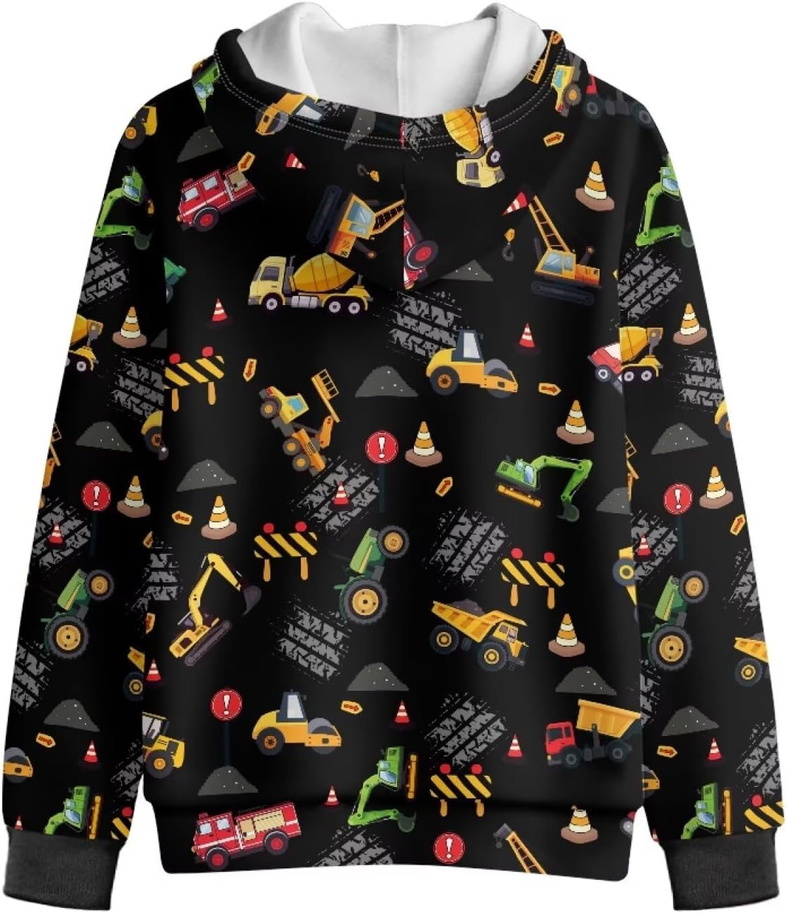 6-16 Years Boys Girls Zip Up Hoodies Sweatshirts 3D Printed Cute Pullover Jacket with Pockets