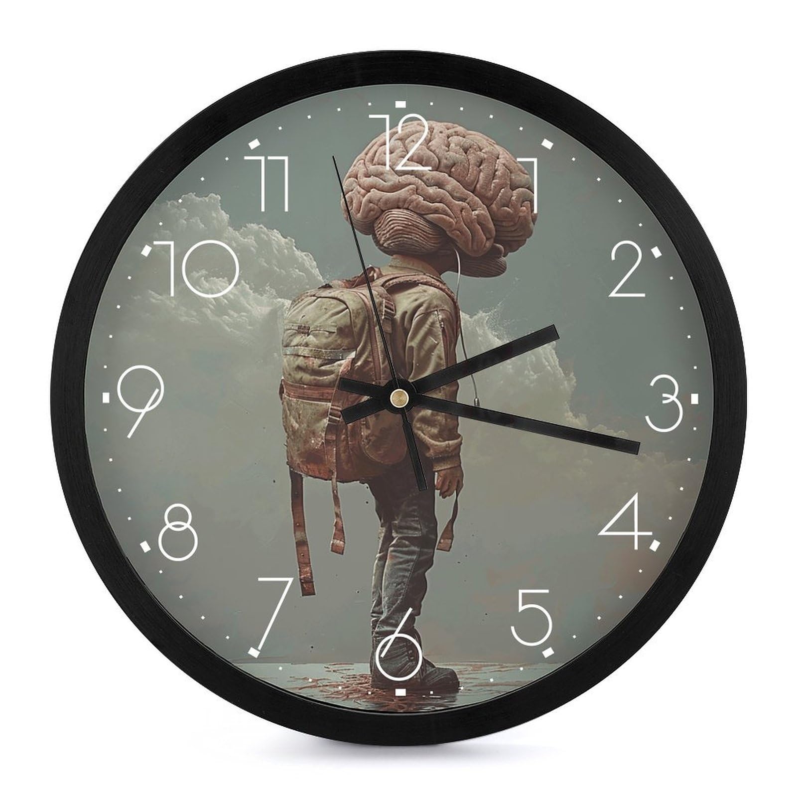 Horloge murale pour salon et cuisine au design contemporain et élégant