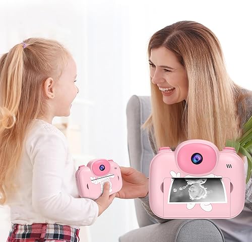 Miniatura 7 de Cámara para niños de impresión instantánea de 3.5 pulgadas, cámara de impresión instantánea para fotos de niños, cámaras de impresión digital para
