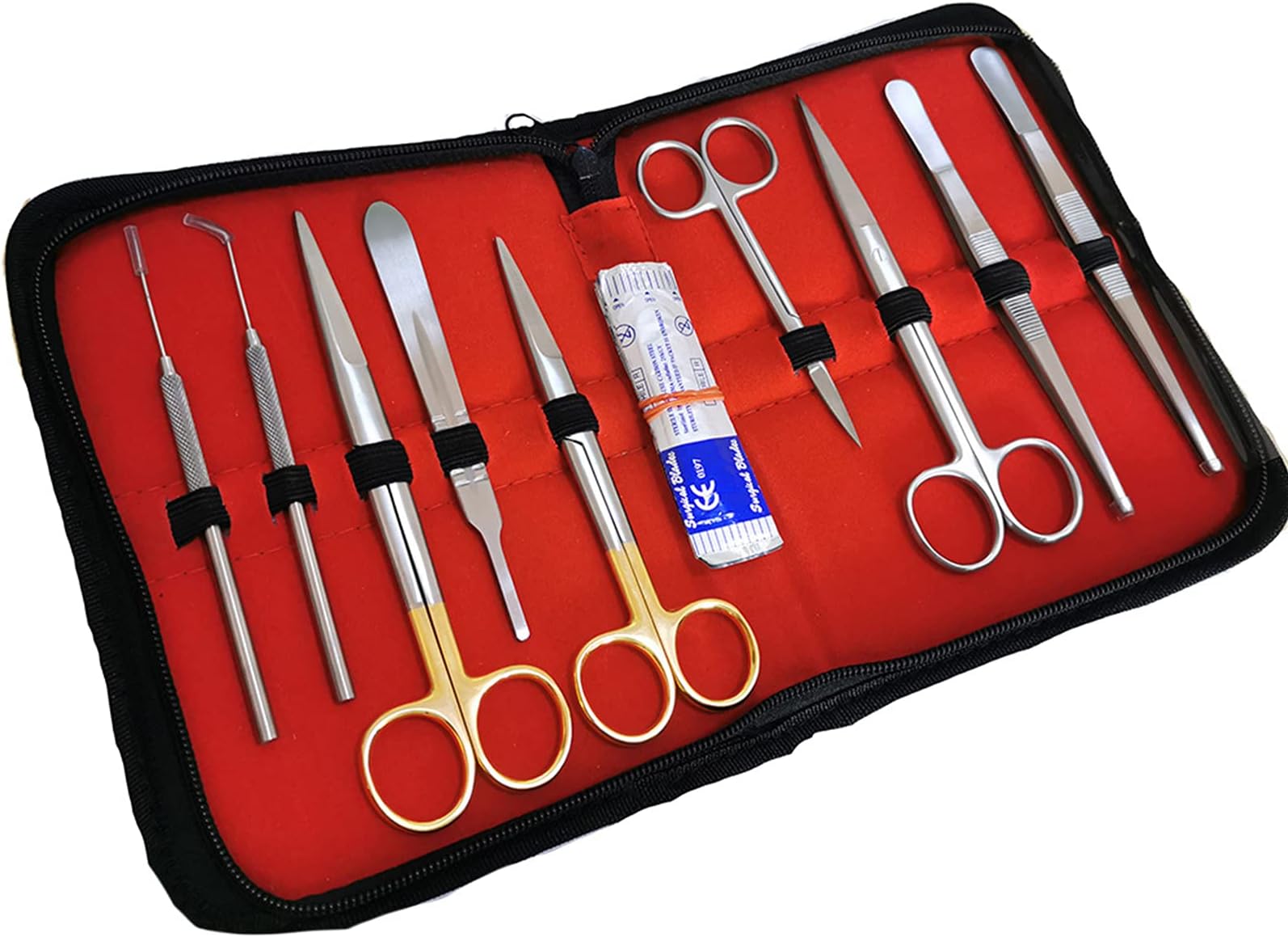 9pcs Dissection Dissecting Tools Kit Set for Advanced Biology Anatomy Medical Students, Professionals, Anatomy,Botany, Zoology, High Stainless Steel Quality