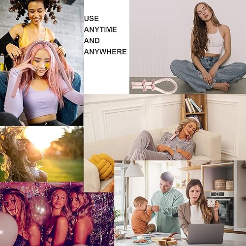 Miniatura 4 de Rizadores sin calor para cabello largo sin calor, cinta de seda para rizar el cabello, rodillos de pelo suave para mujeres y niñas, herramientas de