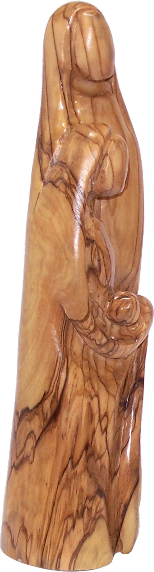 Sainte Famille En Bois D'Olivier Holyart - 7cm | Statue Religieuse Moderne | Fabriqué En Italie