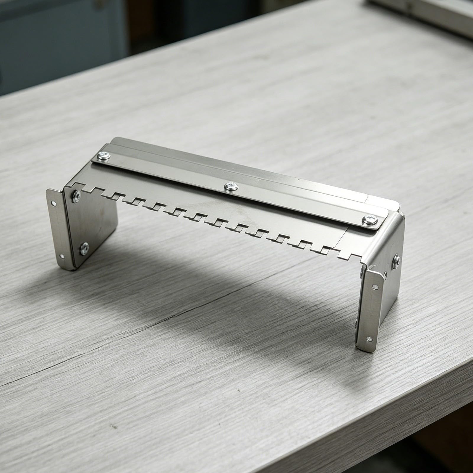Truelle crantée réglable en acier inoxydable robuste pour l'application de joint, outil pour carrelage, pose murale et au sol, construction professionnelle 30 cm (A)