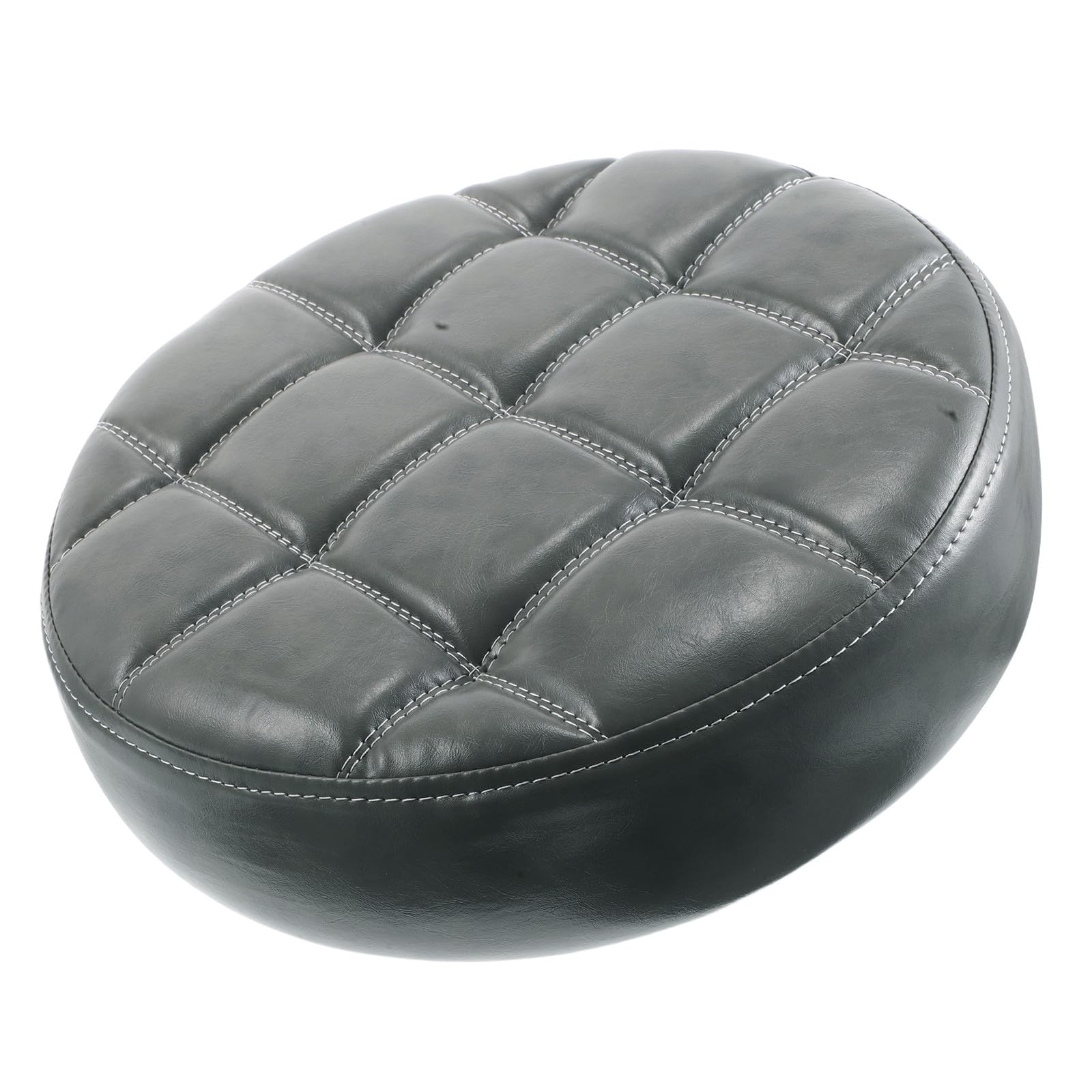 Tabouret Rond Faux Cuir Coussin Mousse Siège de Bar Moderne Facile
